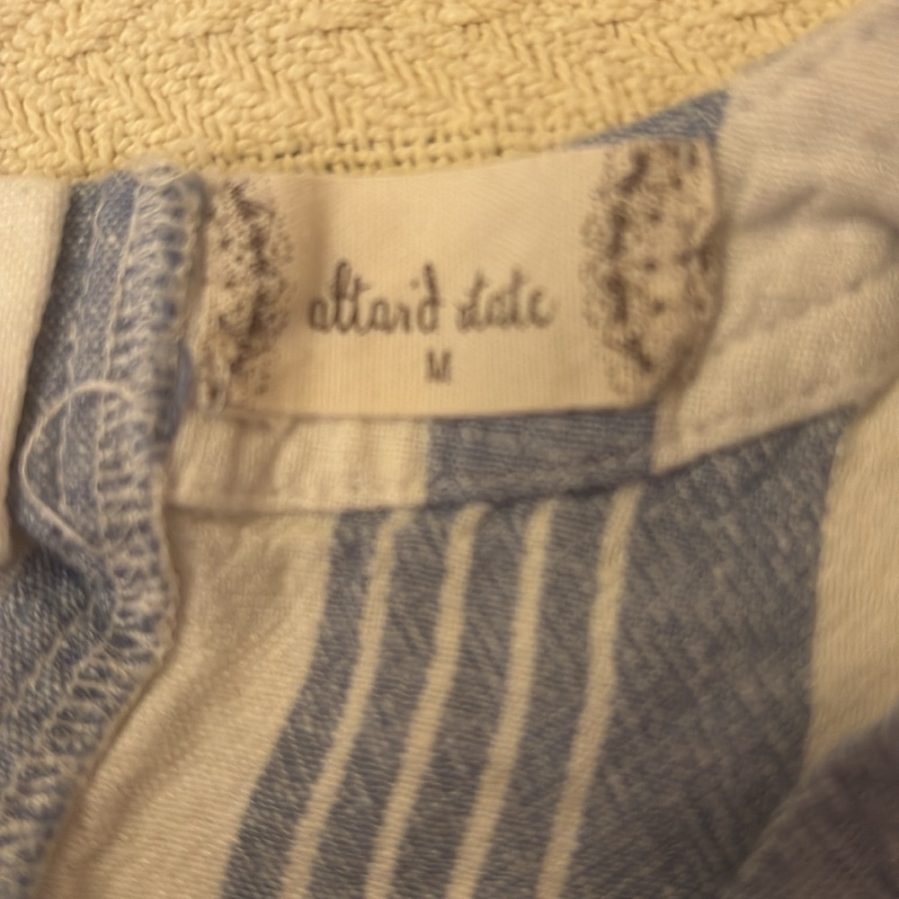Juniors M Alter ‘d state denim striped sleeveless cropped tank top - Picture 4 of 4
